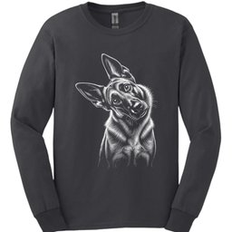 Dutch Shepherd Tilted Dog Long Sleeve Shirt Gift For Dog Lover