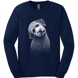 Lagotto Romagnolo Tilted Dog Long Sleeve Shirt Gift For Dog Lover
