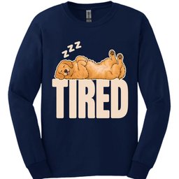 Golden Retriever Tired Dog Long Sleeve Shirt Gift For Dog Lover