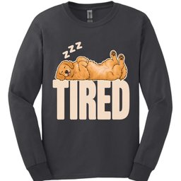 Golden Retriever Tired Dog Long Sleeve Shirt Gift For Dog Lover