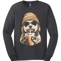 Morkie Hipster Dog Long Sleeve Shirt Gift For Dog Lover