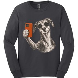 Galgo Selfie Dog Long Sleeve Shirt Gift For Dog Lover