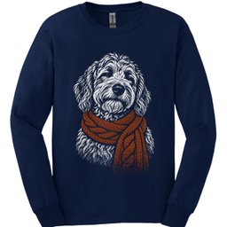 Goldendoodle Winter Dog Long Sleeve Shirt Gift For Dog Lover