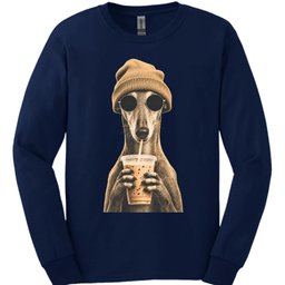 Galgo Hipster Dog Long Sleeve Shirt Gift For Dog Lover