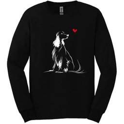 English Springer Spaniel Sketch Dog Long Sleeve Tee Gift For Dog Lover