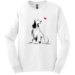 English Springer Spaniel Sketch Dog Long Sleeve Tee Gift For Dog Lover