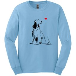 English Springer Spaniel Sketch Dog Long Sleeve Tee Gift For Dog Lover