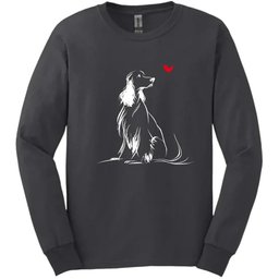 English Springer Spaniel Sketch Dog Long Sleeve Tee Gift For Dog Lover
