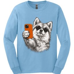 German Spitz Selfie Dog Long Sleeve Shirt Gift For Dog Lover