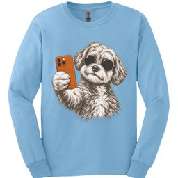 Maltipoo Selfie Dog Long Sleeve Shirt Gift For Dog Lover