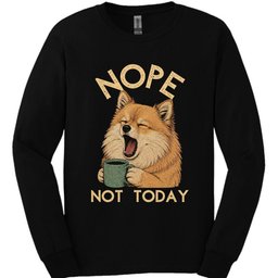 German Spitz Not Today Long Sleeve Shirt Gift For Dog Lover