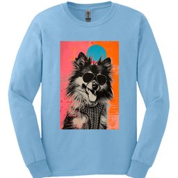 Keeshond Punk Dog Long Sleeve Shirt Gift For Dog Lover