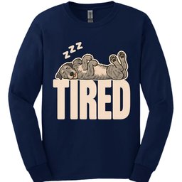 Irish Wolfhound Tired Dog Long Sleeve Shirt Gift For Dog Lover