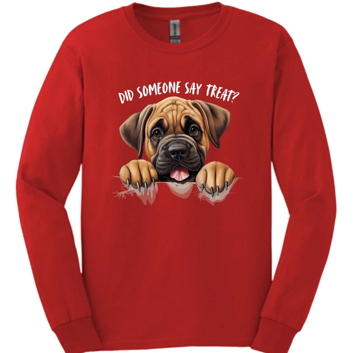 Mastiff Did Someone Say Treat Long Sleeve Shirt Gift For Dog Lover