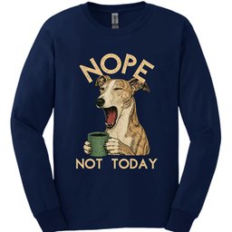 Galgo Not Today Long Sleeve Shirt Gift For Dog Lover
