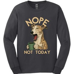 Galgo Not Today Long Sleeve Shirt Gift For Dog Lover