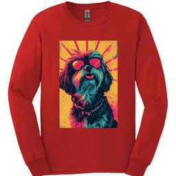 Lhasa Apso Punk Dog Long Sleeve Shirt Gift For Dog Lover