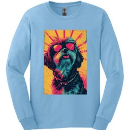 Lhasa Apso Punk Dog Long Sleeve Shirt Gift For Dog Lover