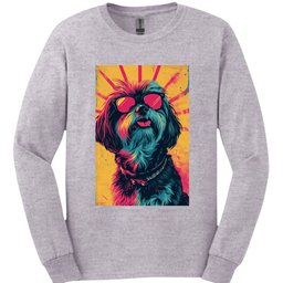 Lhasa Apso Punk Dog Long Sleeve Shirt Gift For Dog Lover