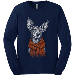 Podenco Winter Dog Long Sleeve Shirt Gift For Dog Lover