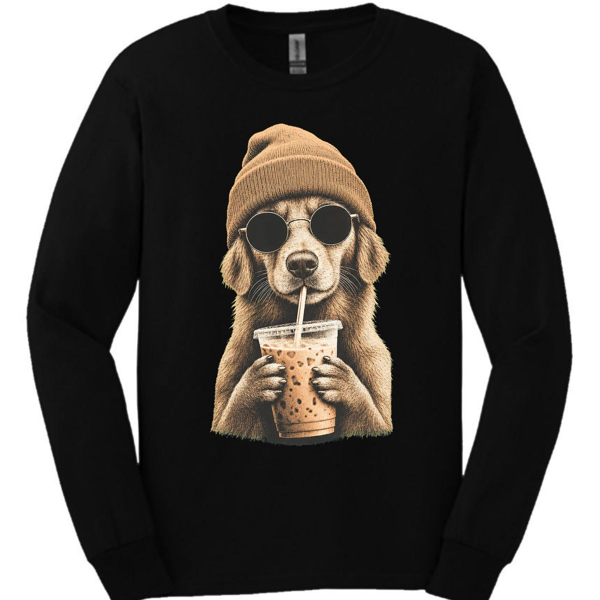 Nova Scotia Duck Tolling Retriever Hipster Dog Long Sleeve Shirt Gift For Duck Lover