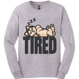 Pomsky Tired Dog Long Sleeve Shirt Gift For Dog Lover