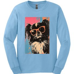 Pekingese Punk Dog Long Sleeve Shirt Gift For Dog Lover
