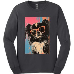 Pekingese Punk Dog Long Sleeve Shirt Gift For Dog Lover