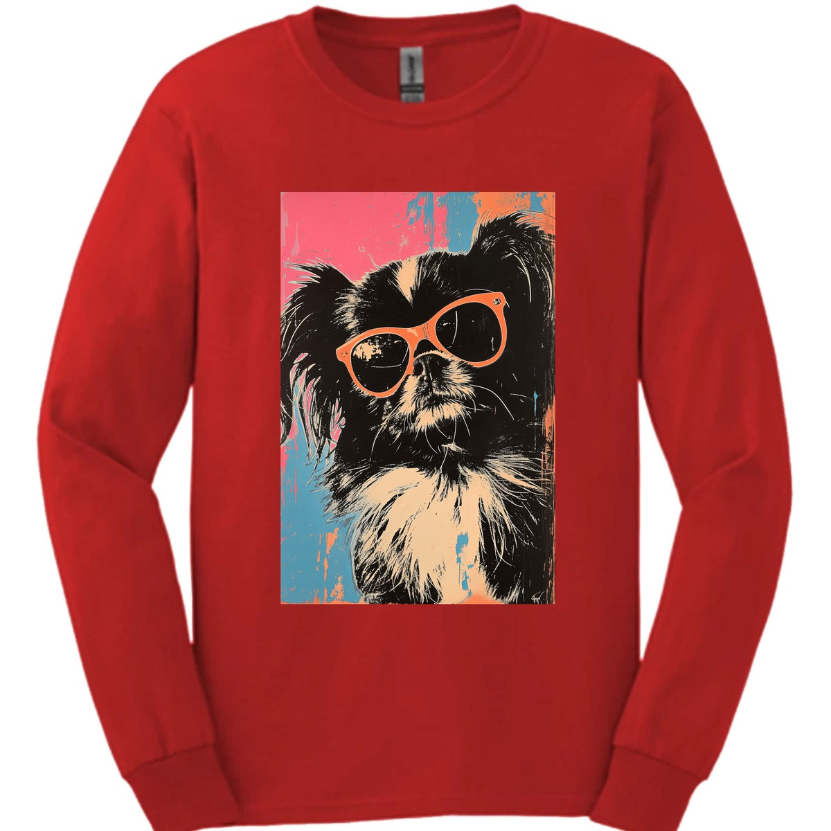 Pekingese Punk Dog Long Sleeve Shirt Gift For Dog Lover
