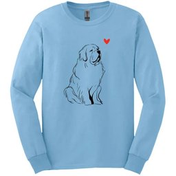Newfoundland Sketch Dog Long Sleeve Tee Gift For Dog Lover