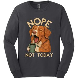 Nova Scotia Duck Tolling Retriever Not Today Long Sleeve Shirt Gift For Duck Lover