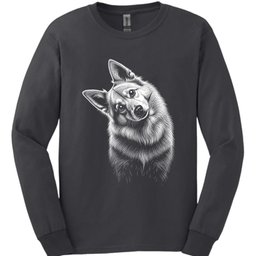 Peruvian Tilted Dog Long Sleeve Shirt Gift For Dog Lover