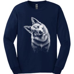 Peruvian Tilted Dog Long Sleeve Shirt Gift For Dog Lover