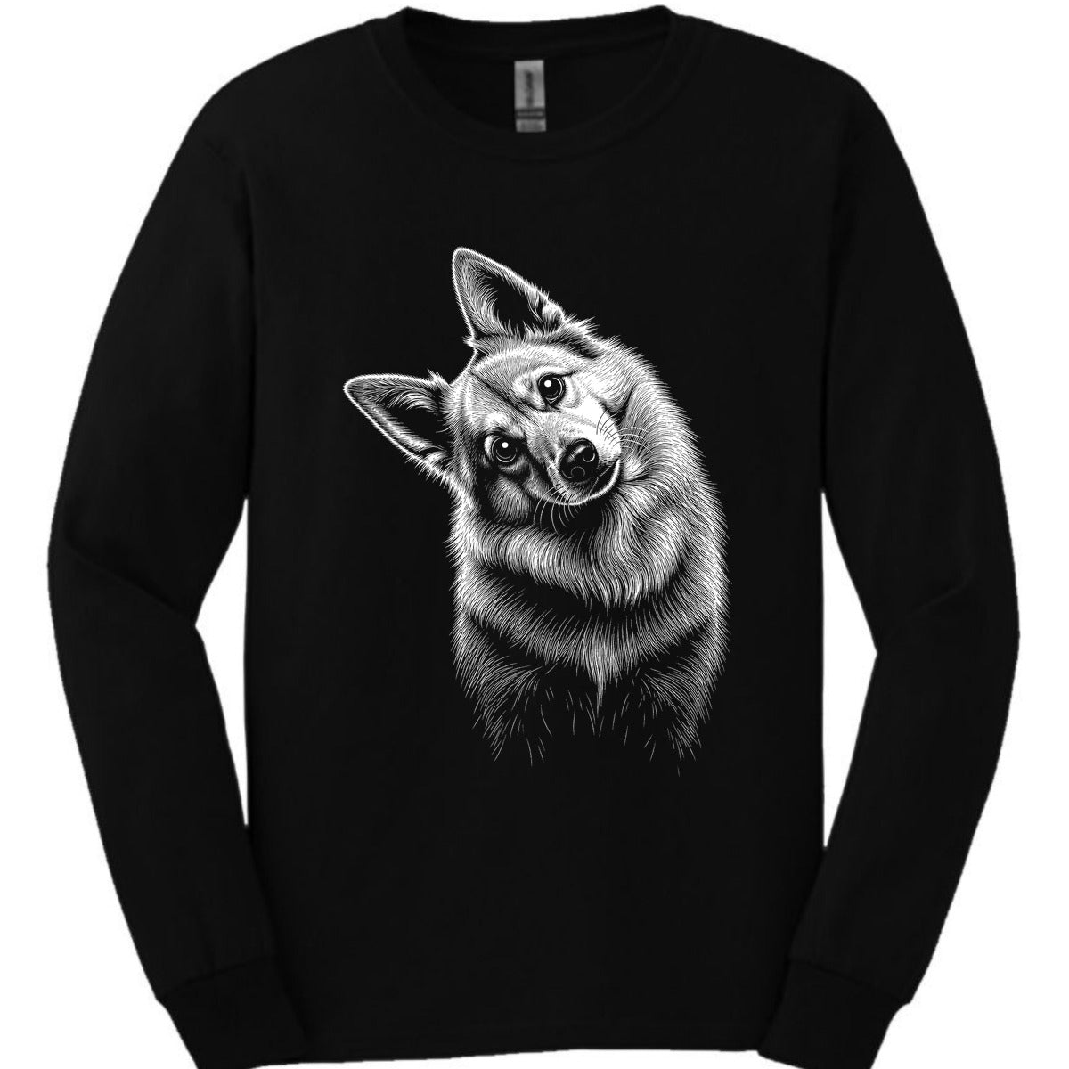 Peruvian Tilted Dog Long Sleeve Shirt Gift For Dog Lover