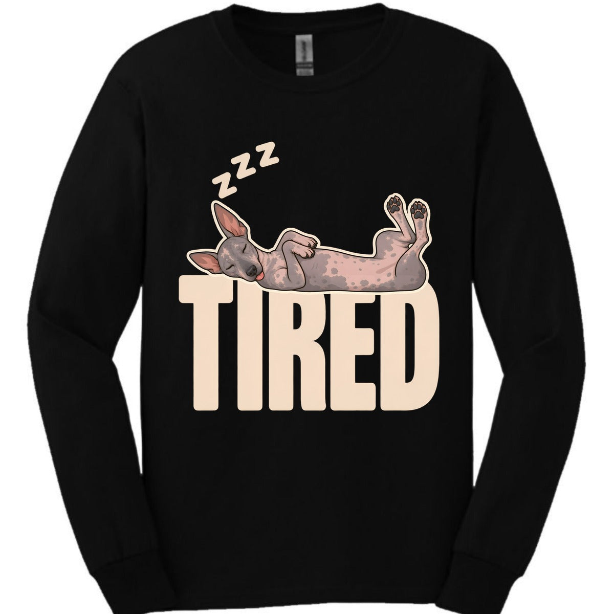 Peruvian Tired Dog Long Sleeve Shirt Gift For Dog Lover