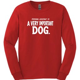 Personal Assistant Long Sleeve Shirt Gift For Dog Lover