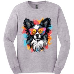 Papillon Top Dog Long Sleeve Shirt Gift For Dog Lover