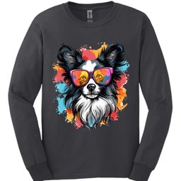Papillon Top Dog Long Sleeve Shirt Gift For Dog Lover