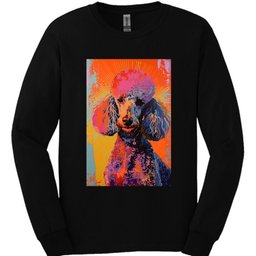Poodle Punk Dog Long Sleeve Shirt Gift For Dog Lover