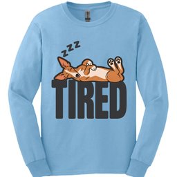 Podenco Tired Dog Long Sleeve Shirt Gift For Dog Lover