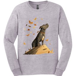 Pitbull Fall Dog Long Sleeve Shirt Gift For Dog Lover