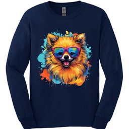 Pomeranian Top Dog Long Sleeve Shirt Gift For Dog Lover