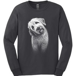 Old English Sheepdog Tilted Dog Long Sleeve Shirt Gift For Dog Lover
