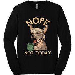 Peruvian Not Today Long Sleeve Shirt Gift For Dog Lover