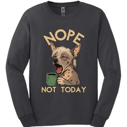 Peruvian Not Today Long Sleeve Shirt Gift For Dog Lover