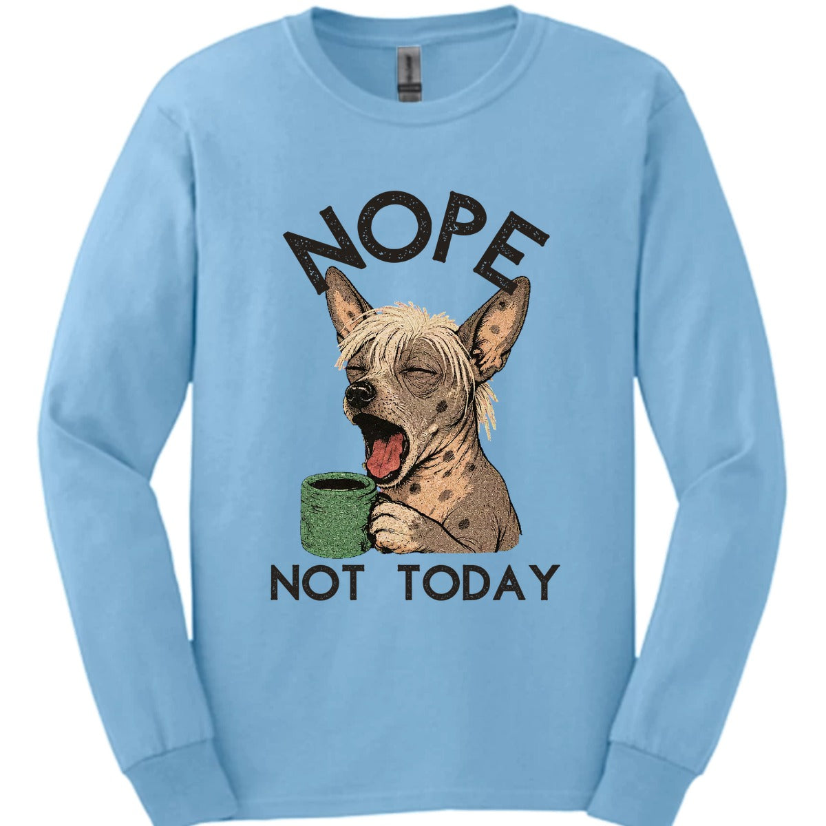 Peruvian Not Today Long Sleeve Shirt Gift For Dog Lover