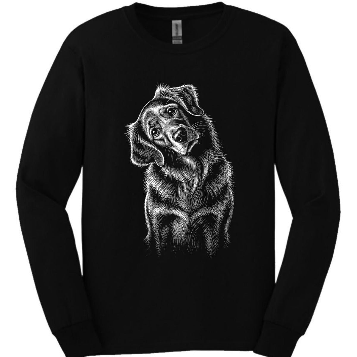 Nova Scotia Duck Tolling Retriever Tilted Dog Long Sleeve Shirt Gift For Duck Lover