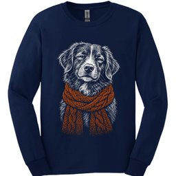 Nova Scotia Duck Tolling Retriever Winter Dog Long Sleeve Shirt Gift For Duck Lover