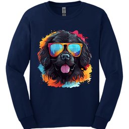 Newfoundland Top Dog Long Sleeve Shirt Gift For Dog Lover