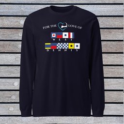 West Dennis Nautical Flag Unisex Long Sleeve Tee Gift For Cape Cod Lover